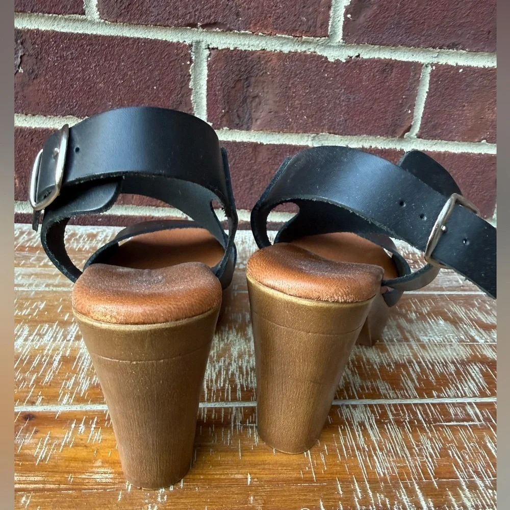 Eric Michael Leather Platform Sandals